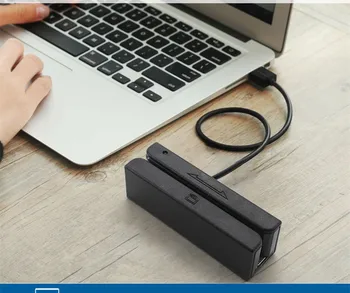 USB MSR100 Magnetické Reader zhromažďovanie Údajov, USB Pásy Karty 3 Skladby pos