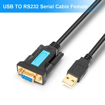 USB na RS232 žena Seria kábel Kábel Adaptéra s PL2303 Chipset RS232 DB9 pre systém Windows XP,Windows Vista,7,8,10,Mac OS, Linux