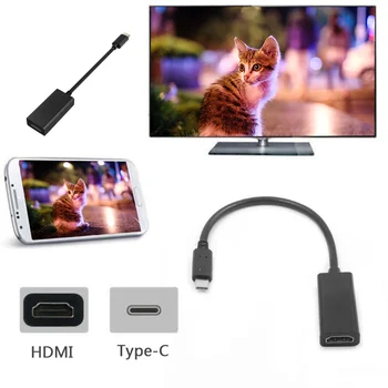 USB Typ C pre Adaptér HDMI USB 3.1 USB-C, HDMI Adaptér Mužov a Žien Converter pre Samsung Galaxy S8/8+ Plus Huawei MacBook