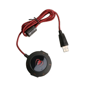 USB Zvuková Karta Hub Rozbočovač Externý Adaptér s dvomi USB 3,5 mm Audio Porty pre Headset Mikrofón Converter Zvukové Karty Adaptéra