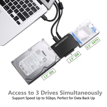 USB3.0 SATA IDE Pevného Disku Adaptér Prevodník Easy drive line externé 2.5 / 3.5 palcový pevný disk adaptér univerzálny
