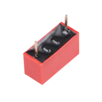Uxcell 50Pcs DIP Prepínače Červená 1-2 Pozície 2.54 mm Ihrisku na Okruh Breadboards PCB ako prepnúť alebo Vypnúť Doplnky
