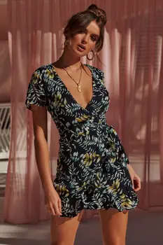 V Lete Roku 2019 Krátke Rukáv V Krku Ženy Mini Šaty Bežné Streetwear Elegantnej Čipky Krátke Šaty Žien Oblečenie Dámske Biele Šaty