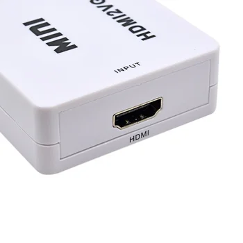 V POHODE sa LÍŠIA mini HDMI / VGA Adaptér HDMI2VGA Prevodník Digital / Analog HD 1080p Pre PC, Notebook Tablet Displayer HDMI VGA