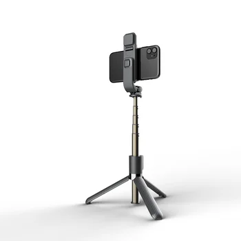 V POHODE sa LÍŠIA Nový 4 in1 Bezdrôtová Selfie Stick S LED Vyplniť Ľahký Skladací Stojan Rozšíriteľný Monopod Pre IOS Android Telefónu