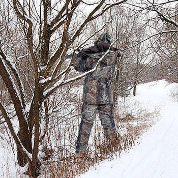 V Zime Teplé Nepremokavé Oblečenie Zahustiť Pozorovanie Vtákov Rybárske Handričkou Vonkajšie Bionic Camo Ghillie Suit Sniper Lov Kamufláž Handričkou