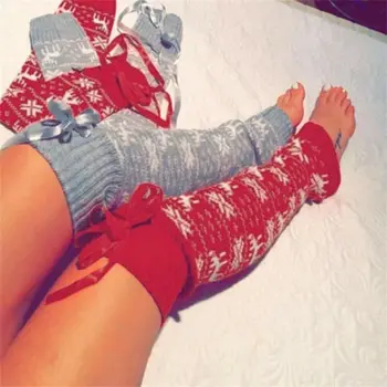 V Zime Vianoce Leg Warmers Ženy, Pletené Vlnené Leg Warmer Udržať Teplé Termálne Knittings Vianoce, Veselé Vianoce 2019 Hot