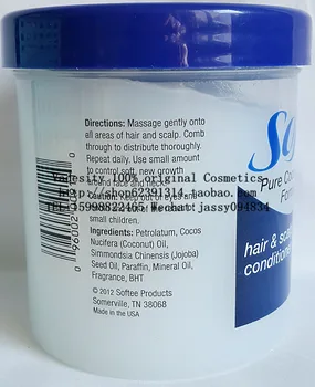 Vadesity softee kokosový olej vlasy a vlasovú pokožku coditioner 12 oz