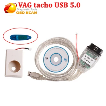 Vag tacho V5.0 s USB dongle Pre NEC MCU 24C32 alebo 24C64 ECU chiptuningu nástroj vag tacho USB verzia 5.0 vagtacho USB zadarmo ship9