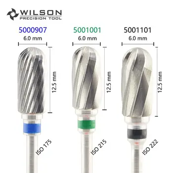 Valcové ISO 143 060 - Obyčajný Rez - HP WILSON Karbid Volfrámu Zubné Laboratórium burs 5000907 5001001 5001101