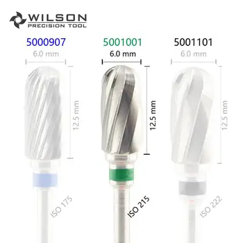 Valcové ISO 143 060 - Obyčajný Rez - HP WILSON Karbid Volfrámu Zubné Laboratórium burs 5000907 5001001 5001101