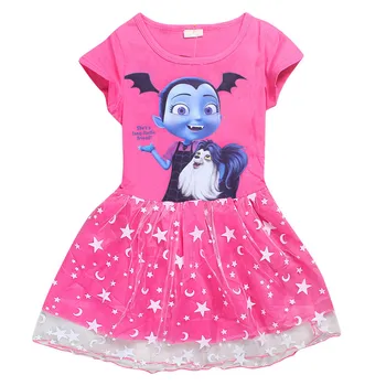 Vampirina Oblečenie Deti Princezná Narodeninovej Party šaty bavlna Deti Oblečenie Šaty Letné cartoon detské Šaty pre Dievčatá