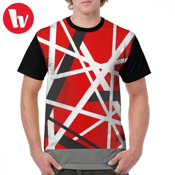 Van Halen T Shirt EVH 5150 PRUHY T-Shirt 4xl Krátke Rukávy Graphic Tee Tričko Polyester Grafické Pánske Letné Úžasné Tričko