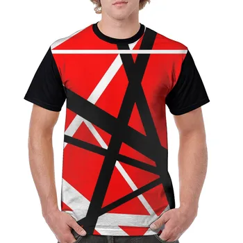 Van Halen T Shirt Evh 5150 Pruhy T-tričko Krátke Rukávy Graphic Tee Tričko Polyester Grafické Muži/mowen Lete Úžasné Tričko