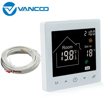 Vancoo Termostat 220V Elektrické Kúrenie LCD Displej priestorový Termostat Teplej Podlahy Regulátor Teploty pre Podlahové Vykurovanie