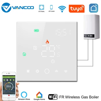 Vancoo Tuya Wifi Termostat 220V Smart Plynový Kotol, Regulátor Teploty Termostat pre Teplé Podlahy, Kotol Thermoregulator
