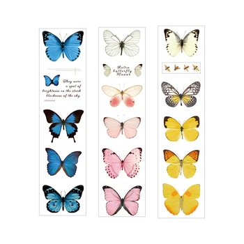 VanYi 6 Vzory Motýľ je Báseň je Špeciálny Olej Washi Pásky Nastaviť kancelárske potreby Kancelárske potreby Japonský Výzdoba Školy Maskovacia Páska