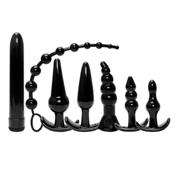 VATINE 7Pcs/Set Stimulátor Klitorisu Sex Produkty Sexuálne Hračky pre Ženy Zmes Vibrátor Zadok Plug Análny Korálek Análny Plug