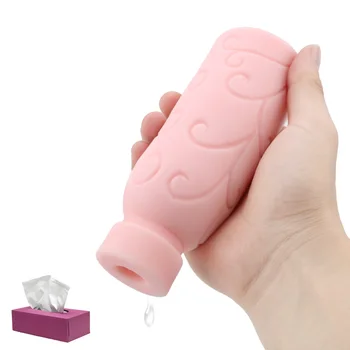 VATINE Muž Masturbácia Pohár Dospelých Produkty Fľaša Tvar 3D Umelé Vagíny Ústne Fajčenie Sexuálne Hračky pre Mužov TPE
