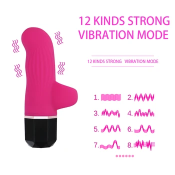 VATINE Silikónové Rúž, Prst, Vibrátor 12 Frekvencia Sex Produkt G-spot Klitorisu Pošvy Stimulátor Sexuálne Hračky pre Ženy