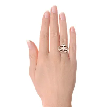 Vecalon Duté Promise Ring 925 silver Vankúš rez Cz Kryštálmi Výročie Svadobné Kapela prstene pre ženy, mužov Strany Šperky