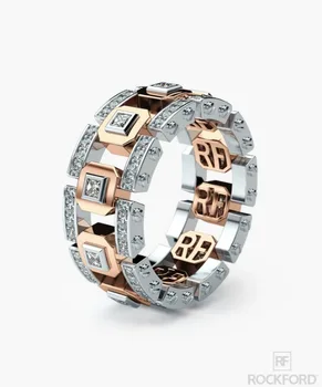 Vecalon Vintage Milenca Promise Ring 925 sterling silver AAAAA Cz Zapojenie Svadobné kapela prstene pre ženy, Svadobné Módne Šperky