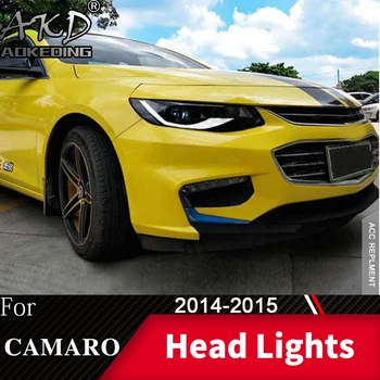 Vedúci svetlo Na Aute Chevrolet Camaro-Svetlomety, Hmlové Svetlá Deň Beží Svetla DRL H7 LED Bi Xenónové Žiarovky Auto Príslušenstvo