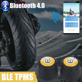 Vehemo Motocykel Tpms Wireless s 2 Snímače Mobile Phone Detekcie Bluetooth monitorovanie tlaku v pneumatikách Tlak vzduchu v Pneumatikách Systém Monitorovania
