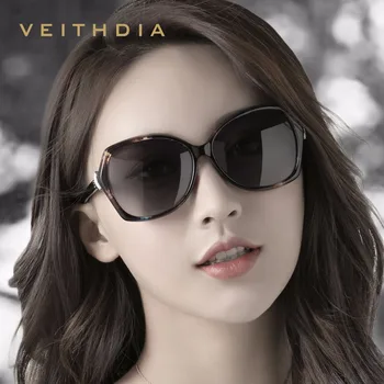 VEITHDIA Retro Dámske Slnečné okuliare Polarizované Luxusné crystal Dámy Značky Dizajnér slnečné Okuliare Okuliare Pre Ženy, Ženské V3027