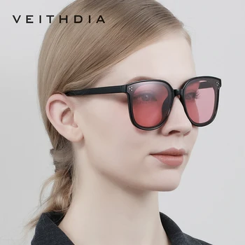 VEITHDIA Značky Dizajnér Unisex slnečné Okuliare Polarizované Photochromic Objektív Retro Slnečné Okuliare Pre Mužov/Ženy V8510
