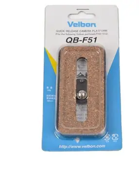 Velbon QB-F51 Rýchle Uvoľnenie Doska pre FHD-41QN 51QN 61QN 71QN Fotoaparát cloudová platforma