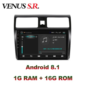 VenusSR Android 8.1 2.5 D auta dvd Pre Suzuki Swift rádio 2008-multimédiá GPS Rádio stereo gps navigácie