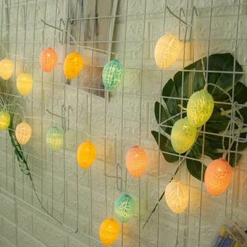 Veselú veľkú noc Prasknuté Vajcia Svetlo String 1,5 M 10LED Králik Vajcia Pásy Svetla Veľkonočné Domácej Strany Detí Dieťa Darčeky Svietidla Dekorácie