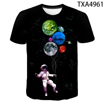 Vesmír, Planéta Priestor Galaxy 3D T-shirt Muži, Ženy, Deti T tričko 3D Tlač Hviezda Oblohy v Pohode Tees Chlapec Dievča Módneho Streetwear Topy