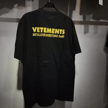 Vetements T shirt Muži Ženy 1:1 Vysokej Kvality Metallverarbeitung Gmbh Módne Hip Hop Tričká Tees Vetements T tričko