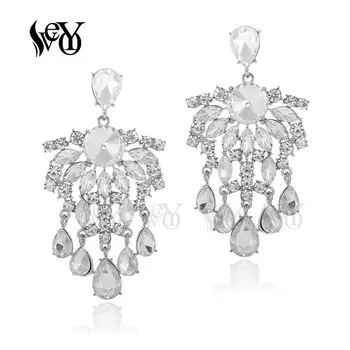 VEYO Luxusné Crystal Drahokamu Vintage Drop Náušnice Pre Ženu Kvalitné Módne Šperky Brincos Pendientes