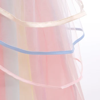 Večerné šaty 2020 nový hit Dievčenské jednorožec strany Princezná rainbow, šaty oka festival kostým od 3 do 12 rokov vianoce