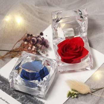 Večný kvet vyznanie lásky veľkoobchod tvorivé nesmrteľný kvet akrylové okno Valentína darček medu lásky