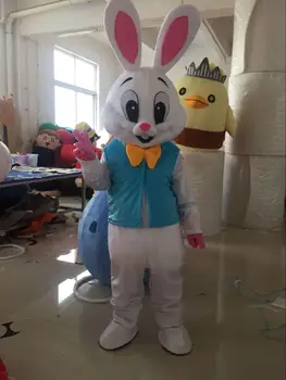 Veľkonočný Zajačik Maskot Kostýmy Králik Bunny Dospelých Maskot