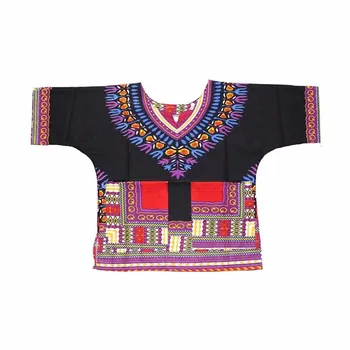 Veľkoobchod Deti 2020 Dieťa afriky oblečenie Nový Dizajn Tradičné Africké Oblečenie Tlač Dashiki T-shirt Pre Chlapcov a Dievčatá