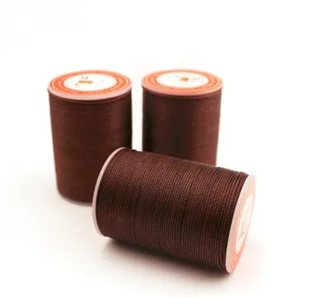 Veľkoobchod priemer 0.45 mm kožené šijacia niť 16 farieb na výber ručne šité polyester okrúhle nepremokavého nite farebné nite