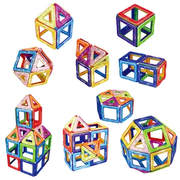 Veľká Veľkosť Magnetického Dizajnér Trojuholník, Štvorec Tehly Magnetické Stavebné Bloky Stavby Hračky pre Deti detský Dary