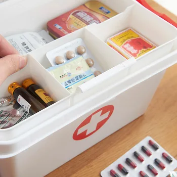 Veľké Multi-layer Medicíny Box Núdzové Domácej lekárničky na poskytnutie Prvej Pomoci Zdravotnícke Núdzové Kit Tašky Medicíny Delič Skladovanie Organizátor