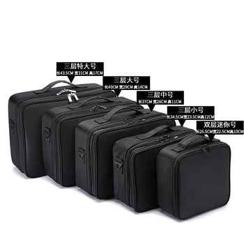 Veľkú Kapacitu kozmetická taška ženy prenosné cestovné kozmetika úložný box iny Vietor Super fire prenosný, profesionálny make-up okno