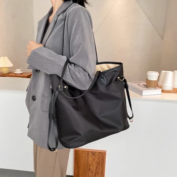 Veľkú Kapacitu Nylon Ramenný Shopper Tašky pre Ženy 2020 Módne Pevné Bežné Tote Bag Luxusné Kabelky Ženy Tašky Dizajnér Sac