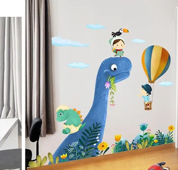Veľký Dinosaurus Park stenu Nálepka pre Deti Izba Vymeniteľné Vinyl Škôlky Umenie Obtlačky PVC Plagát CartoonWall Nálepky Domova