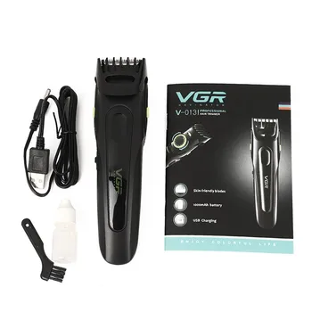 VGR Profesionálne Mužov Elektrický Hair Clipper Househeld USB Rechargeablet Vyžínače Rohu Britva Hairdresse Akumulátorové Nožnice