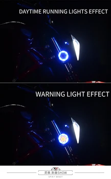 Vhodné CFMOTO motocykel dekorácie LED svetla zvýrazniť výstražné svetlo príslušenstvo 12V ducha zviera externé pomocné svetlo