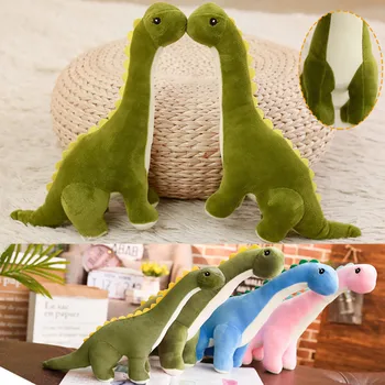 Vianoce Deti Dinosaura Plyšové Hračky Dlhým Hrdlom Dragon Pevné Bábika Každodenný Spoločník Dovolenku Dar Party Dekorácie Plyšové hračky