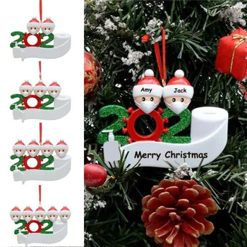 Vianoce, Narodeniny, Party Dekorácie Darček Produkt Šťastný Nový Rok Vianočný Stromček Osobné Visí Ozdoby Sociálne Dištancovanie